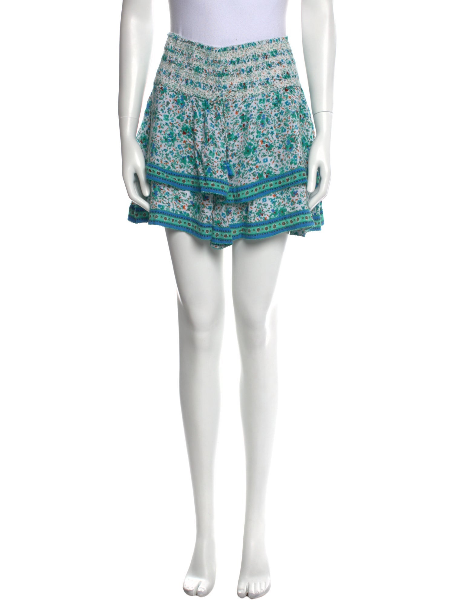 Poupette St Barth Floral Print Mini Skirt