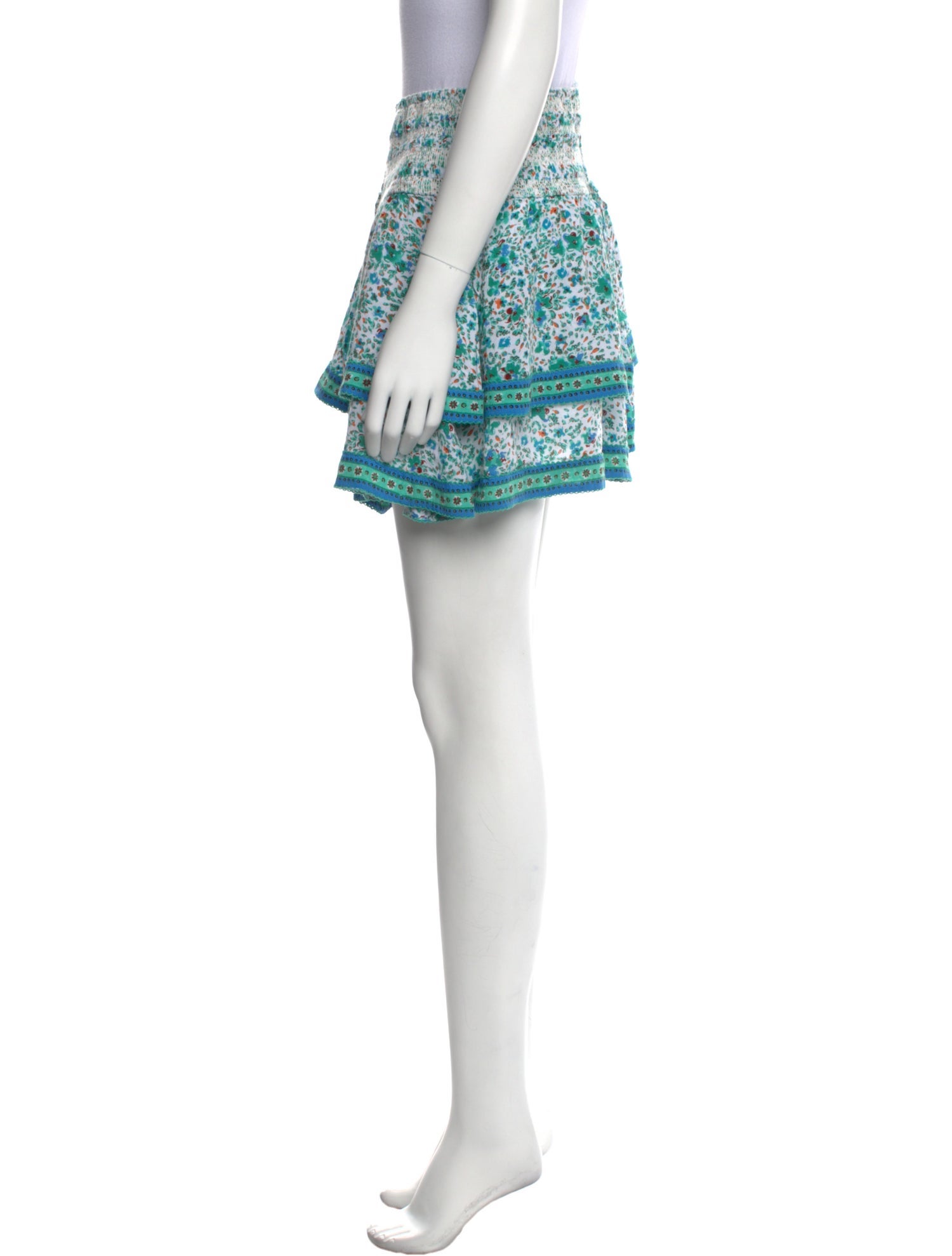 Poupette St Barth Floral Print Mini Skirt