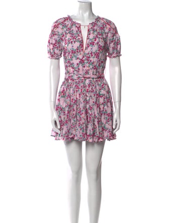 Poupette St Barth Floral Print Mini Dress