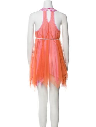 Poupette St Barth Halterneck Mini Dress