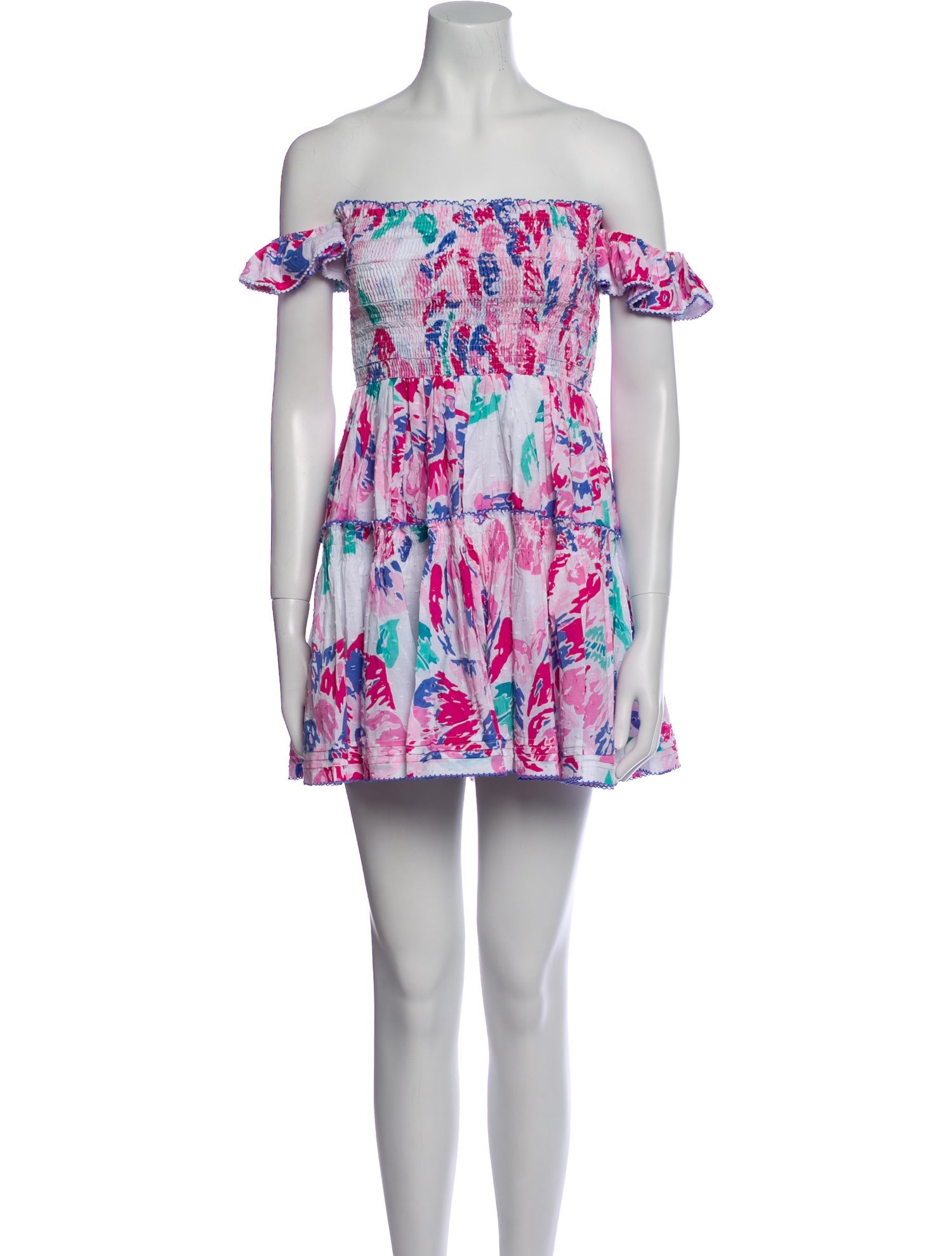 Poupette St Barth Floral Print Mini Dress