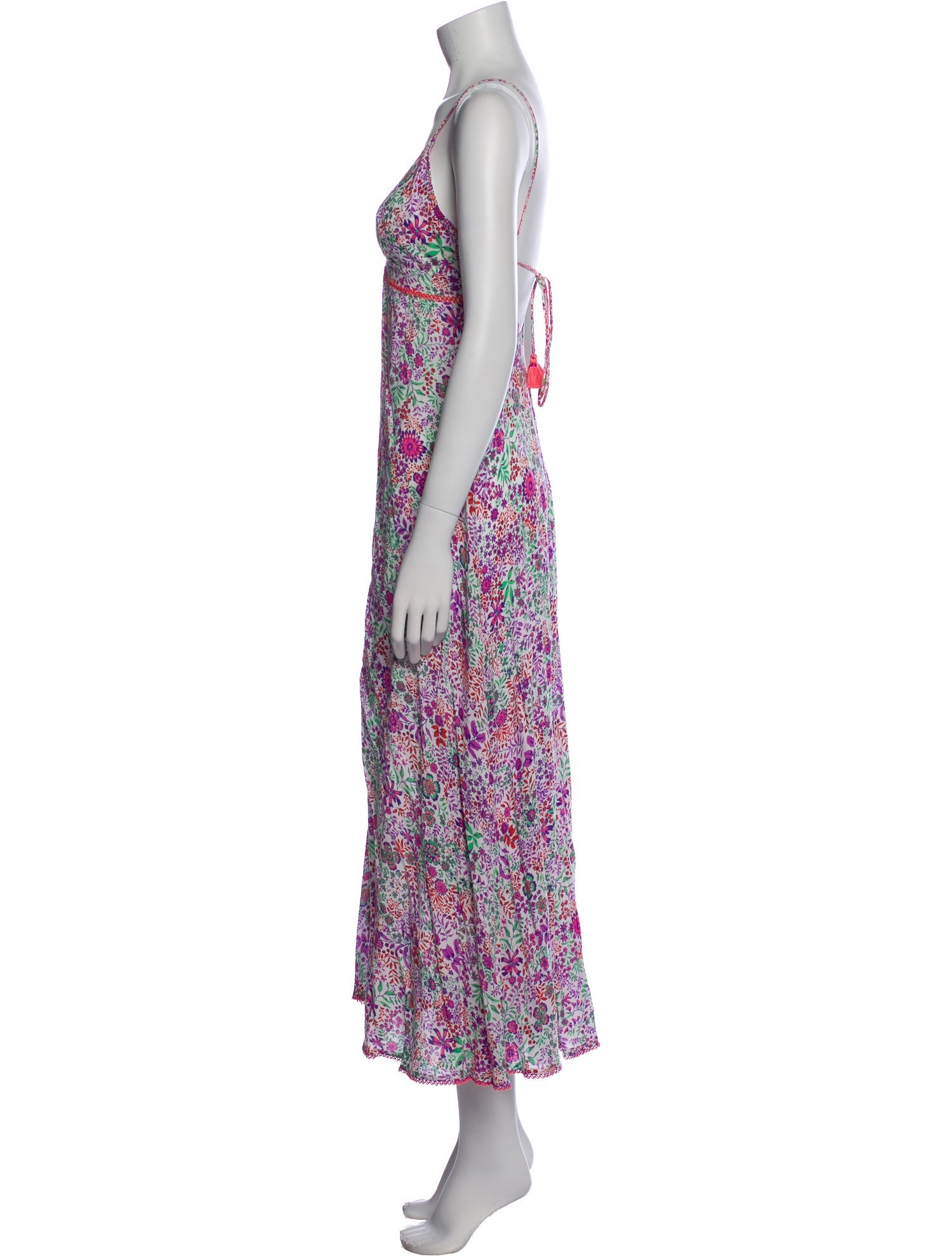 Poupette St Barth Floral Print Long Dress