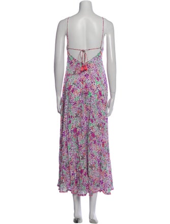 Poupette St Barth Floral Print Long Dress