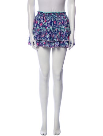 Poupette St Barth Floral Print Mini Skirt