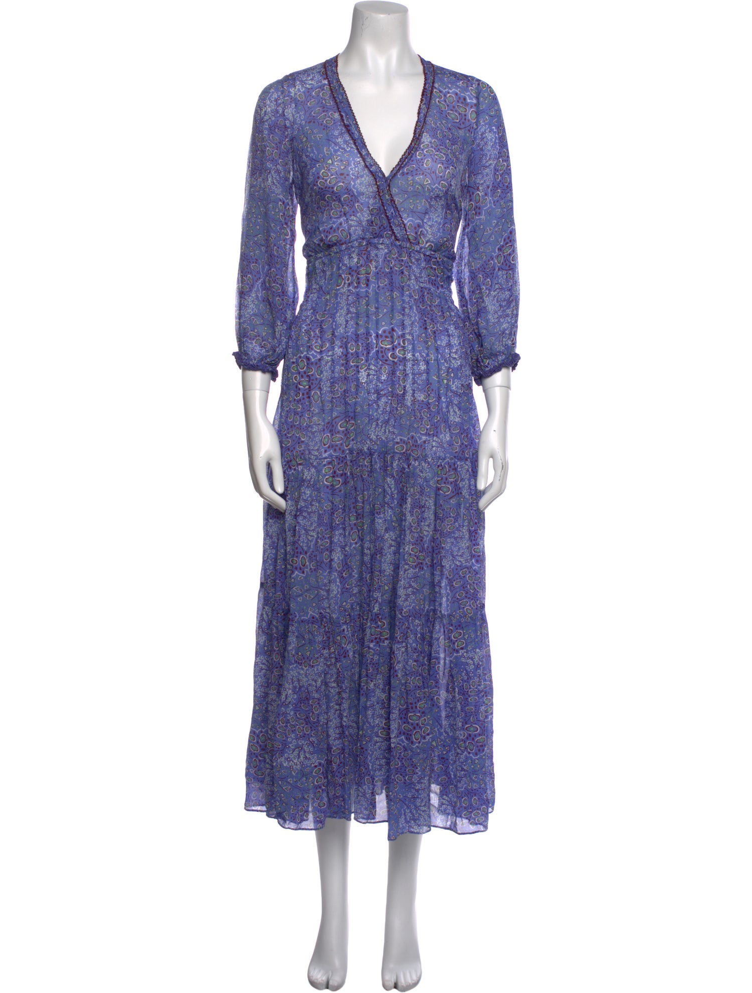 Poupette St Barth Floral Print Long Dress