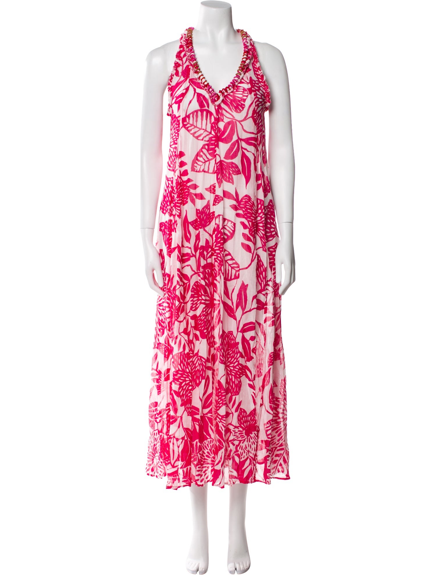 Poupette St Barth Floral Print Long Dress