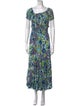 Poupette St Barth Floral Print Midi Length Dress
