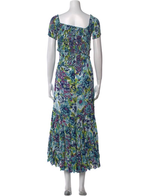 Poupette St Barth Floral Print Midi Length Dress