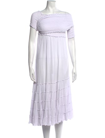 Poupette St Barth One-Shoulder Long Dress