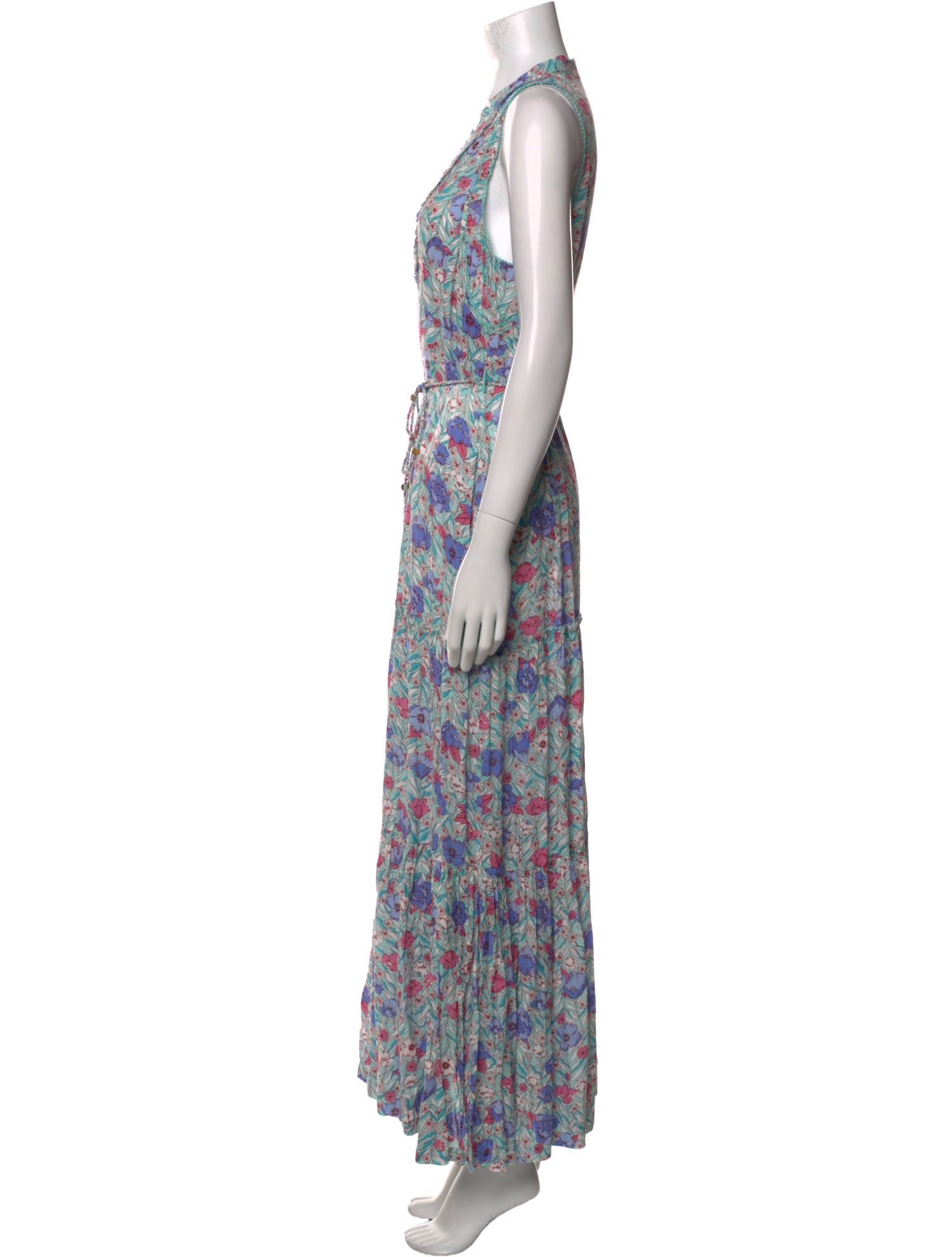 Poupette St Barth Floral Print Long Dress