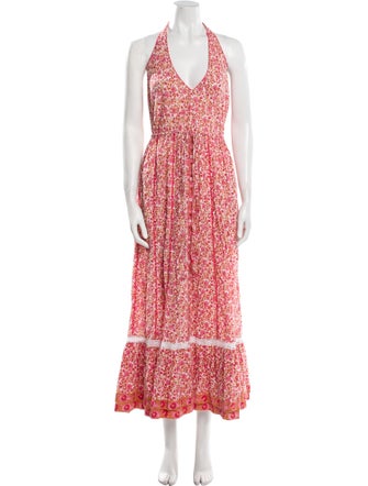 Poupette St Barth Floral Print Long Dress