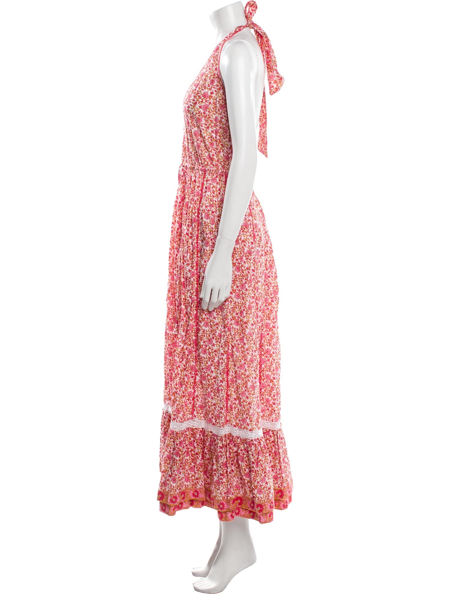 Poupette St Barth Floral Print Long Dress