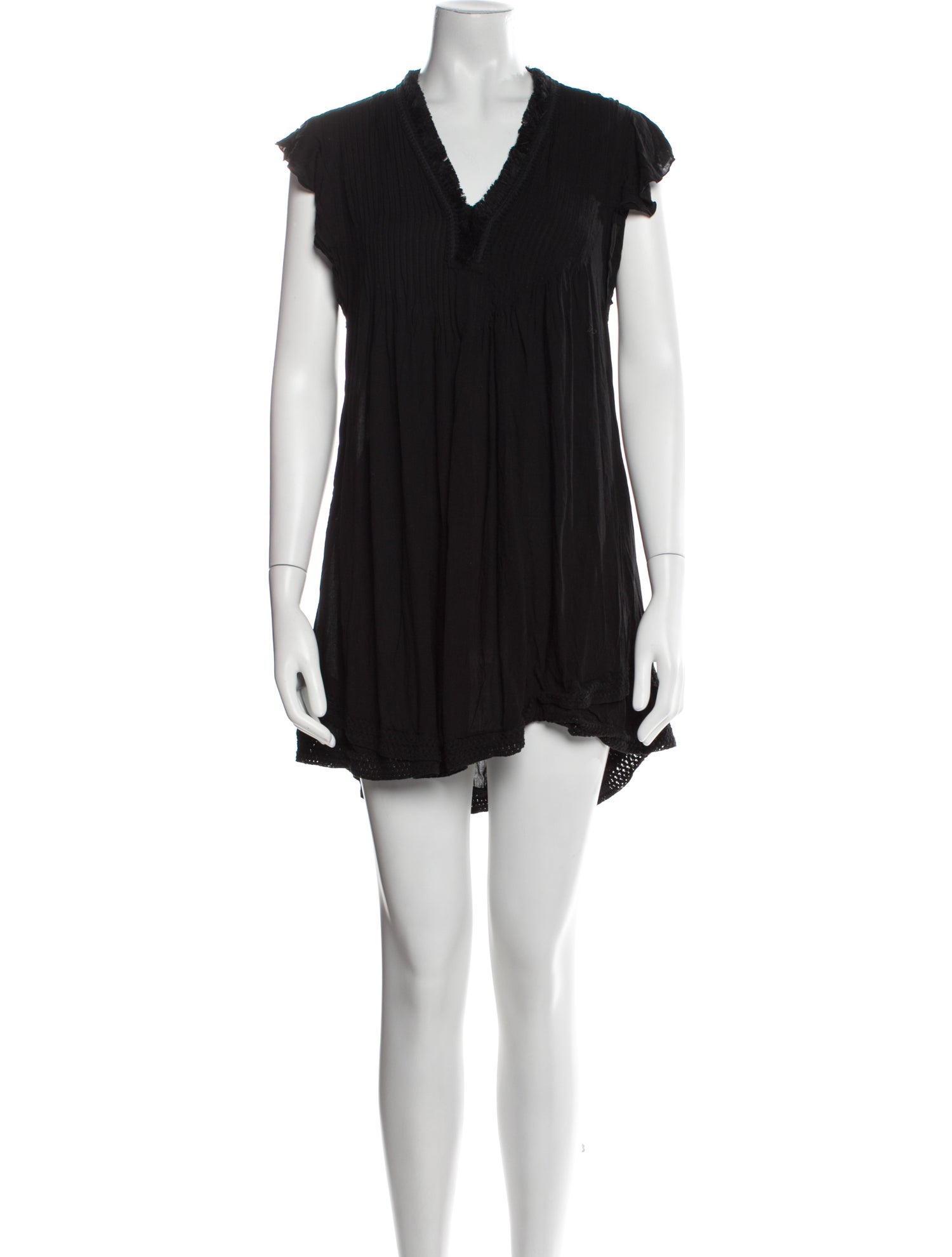 Poupette St Barth V-Neck Mini Dress