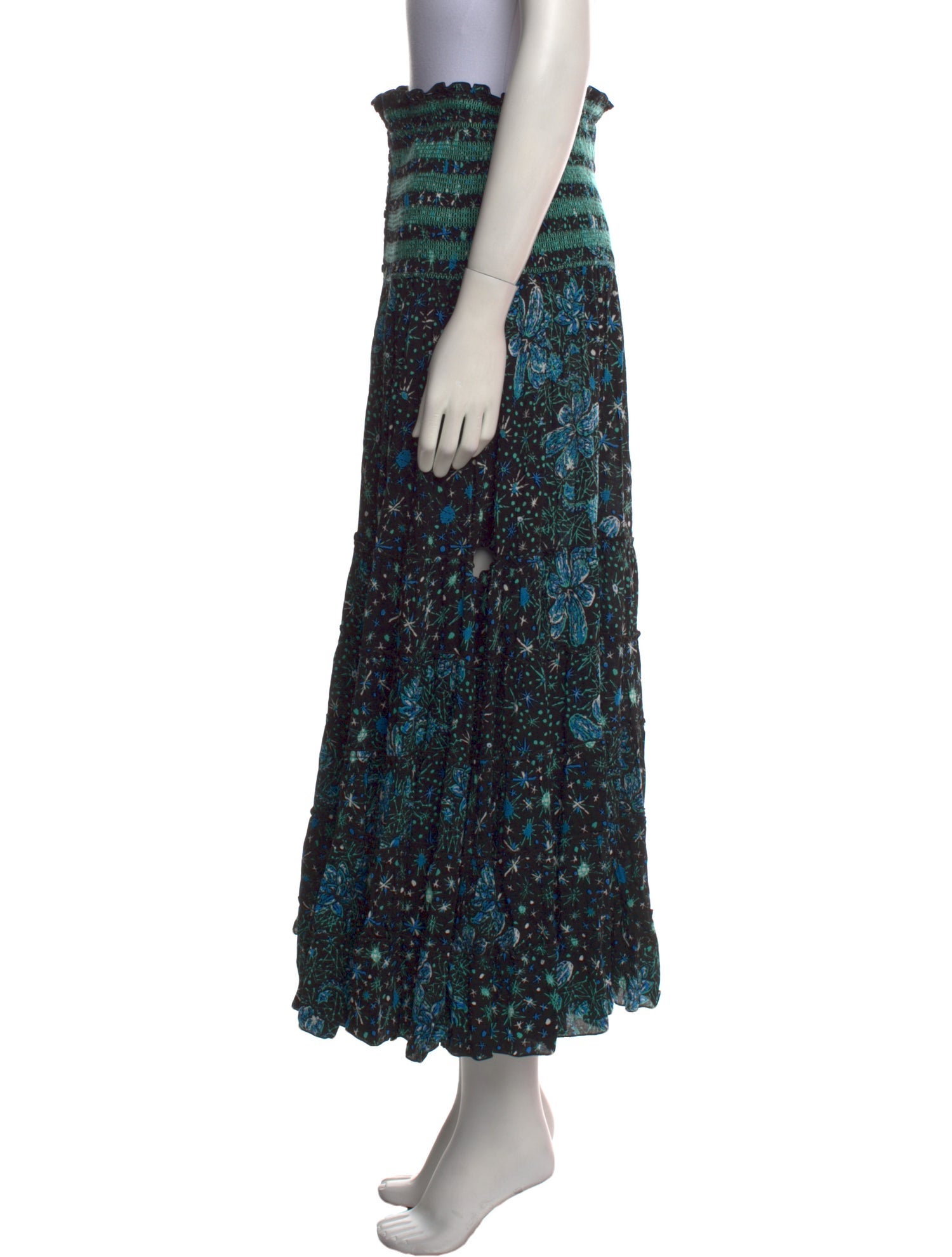 Poupette St Barth Printed Midi Length Skirt