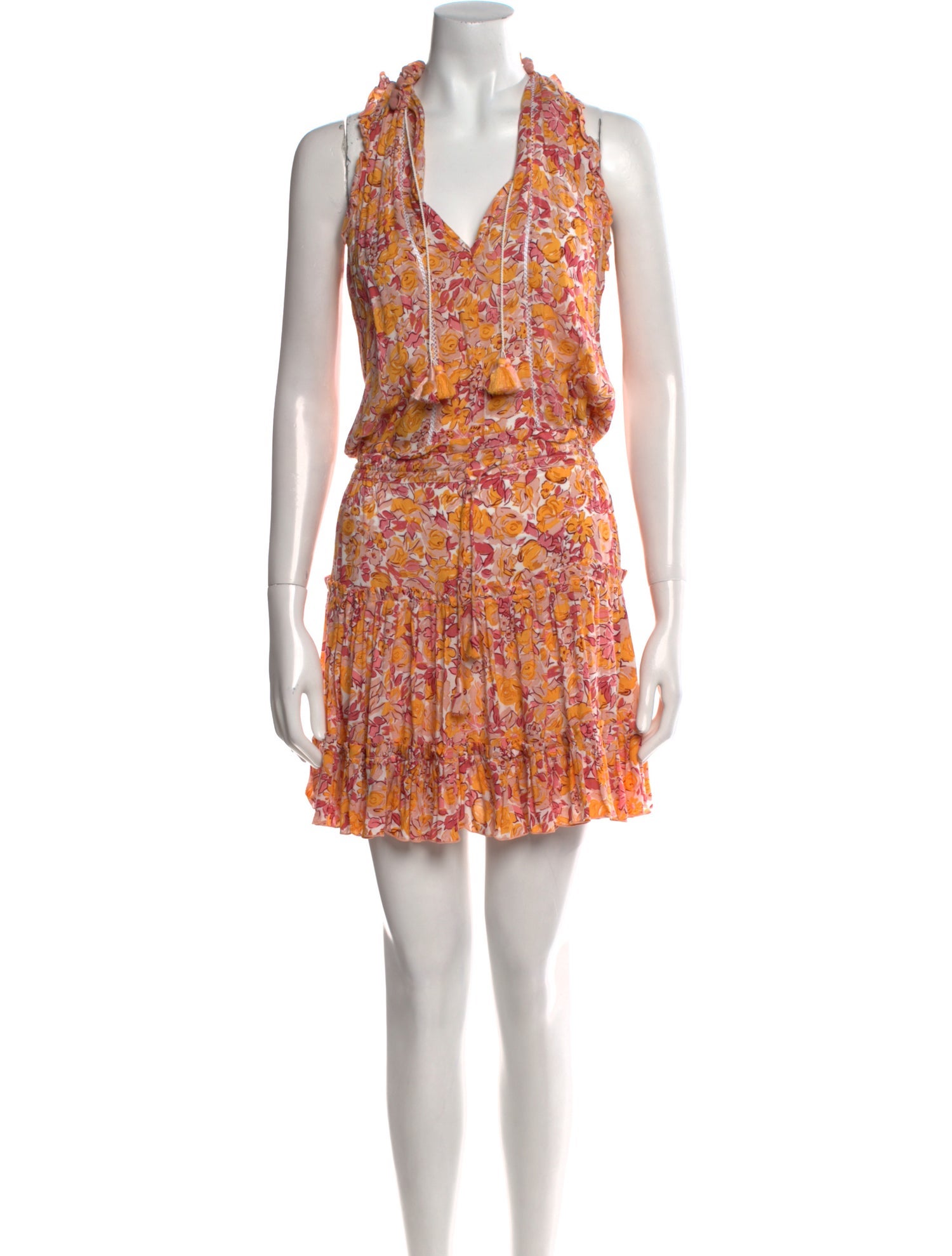 Poupette St Barth Printed Knee-Length Dress