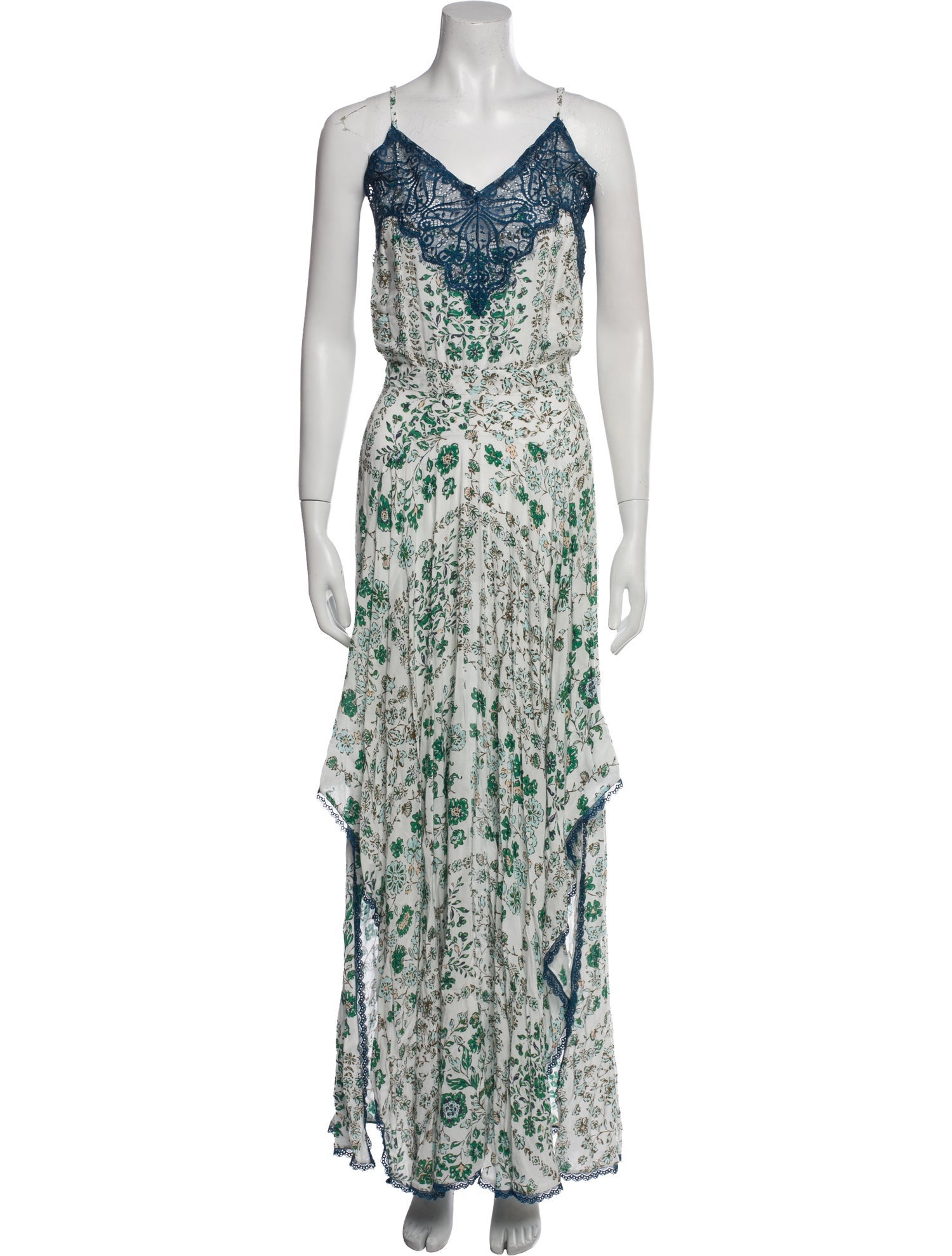 Poupette St Barth Floral Print Long Dress