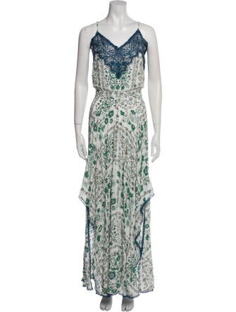 Poupette St Barth Floral Print Long Dress