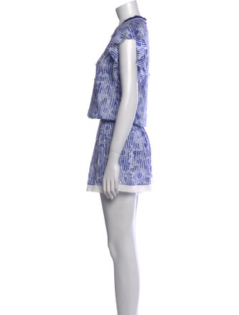 Poupette St Barth Printed V-Neck Romper