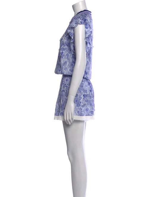 Poupette St Barth Printed V-Neck Romper