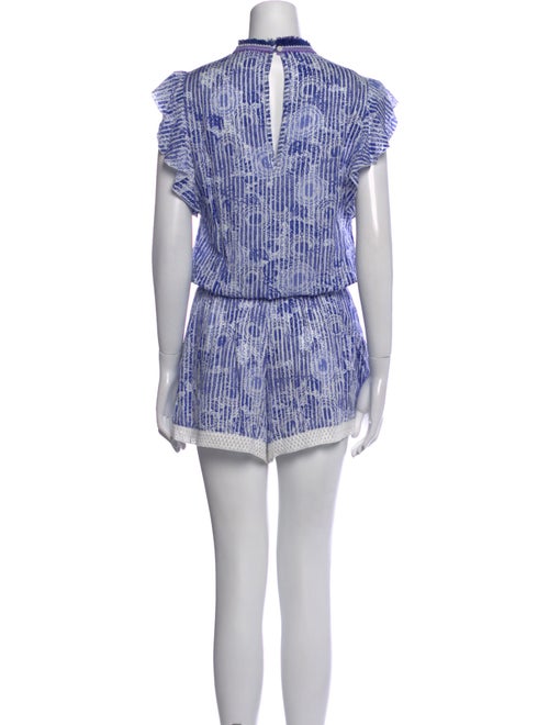 Poupette St Barth Printed V-Neck Romper