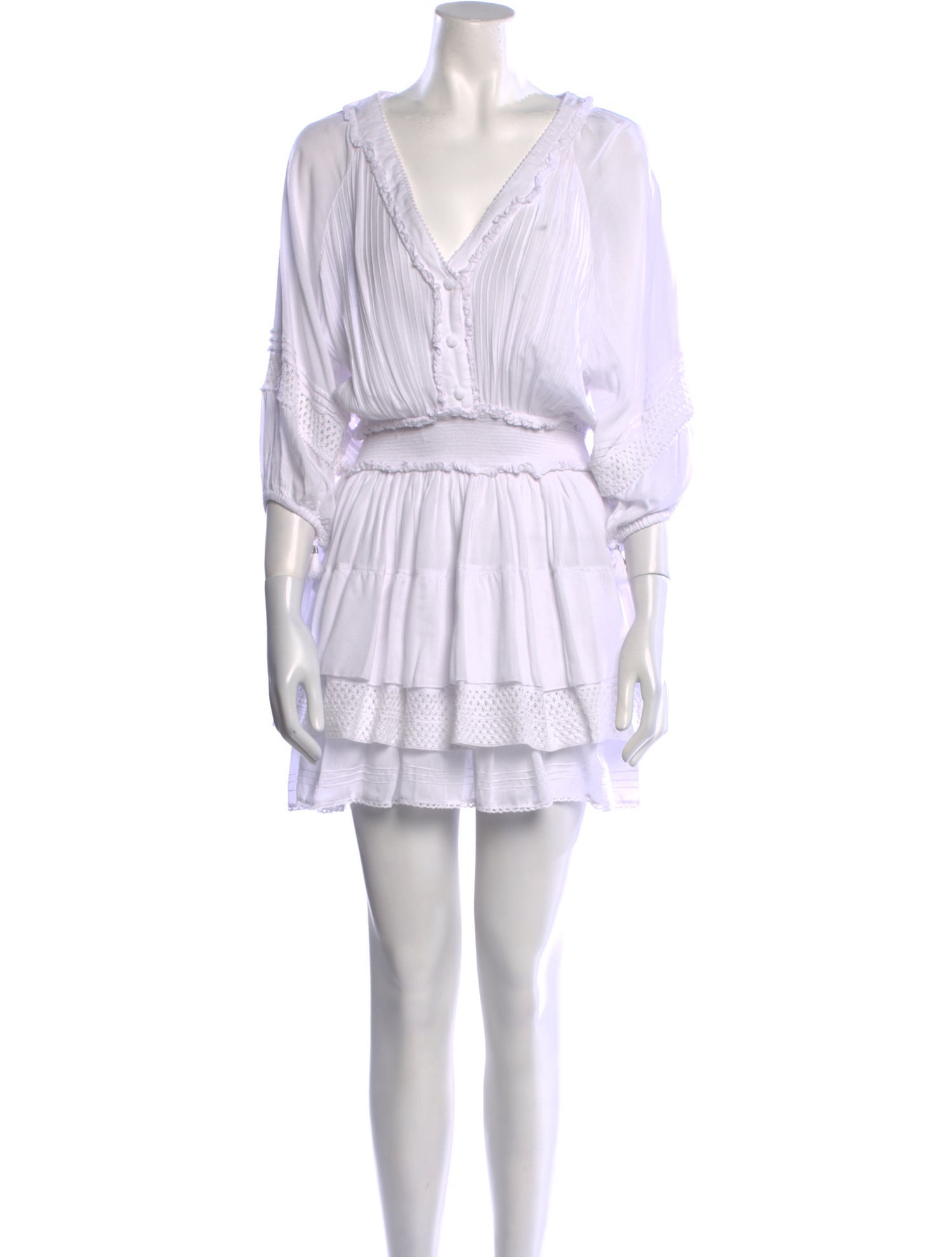 Poupette St Barth V-Neck Mini Dress