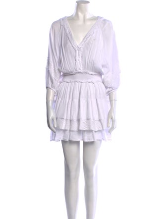 Poupette St Barth V-Neck Mini Dress