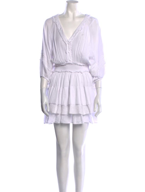 Poupette St Barth V-Neck Mini Dress