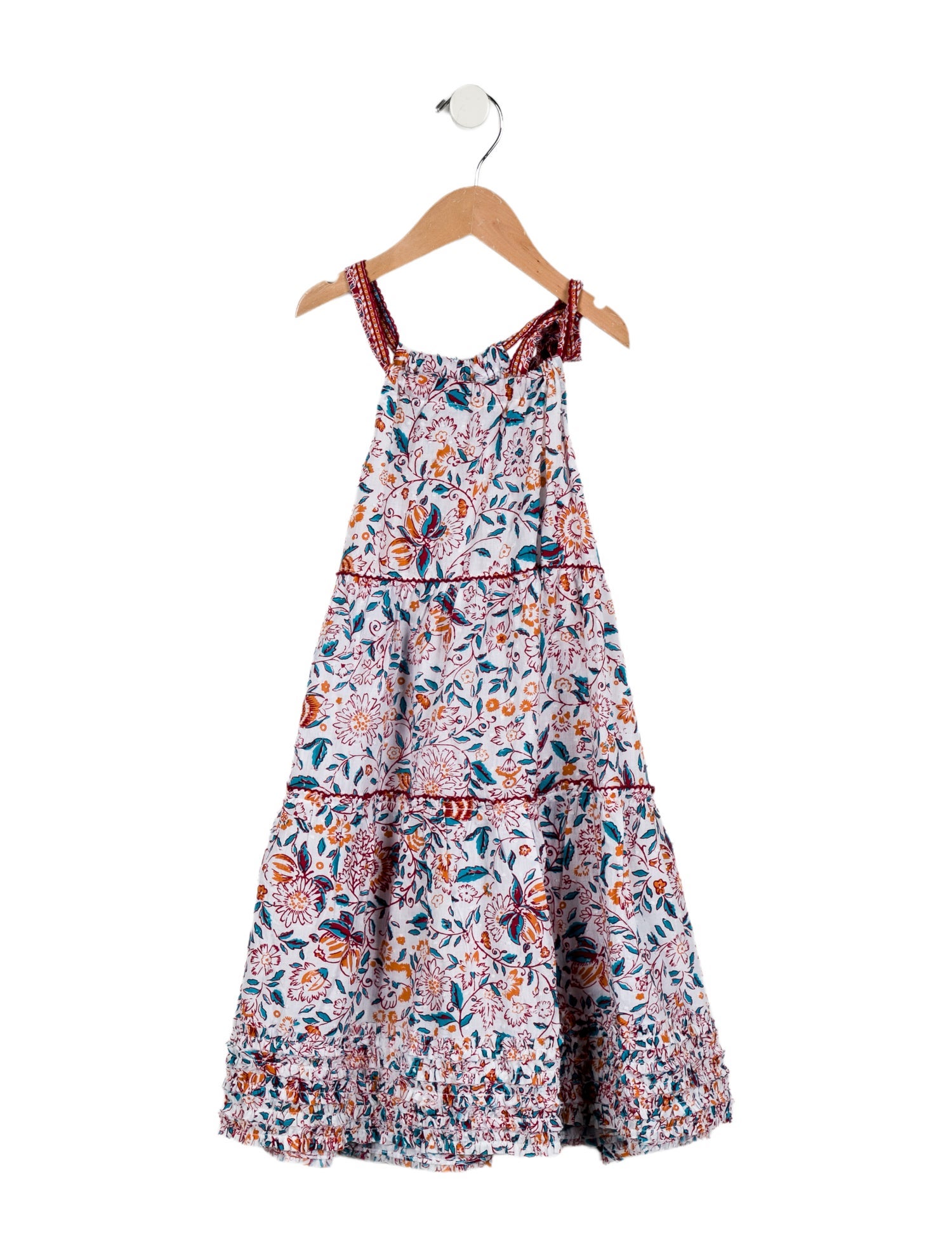Poupette St Barth Girls' Floral Print Sleeveless Dress w/Tags