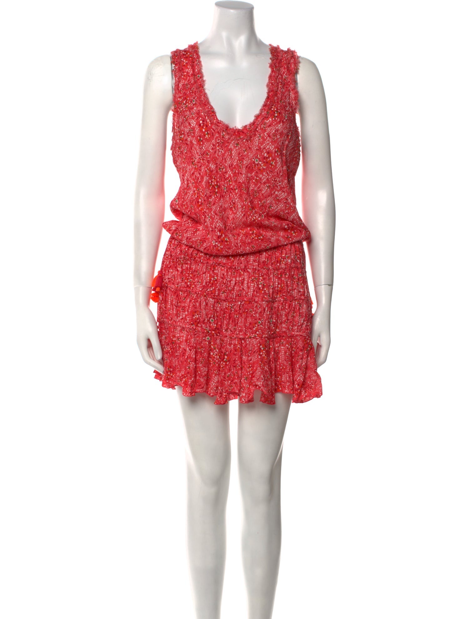 Poupette St Barth Scoop Neck Mini Dress