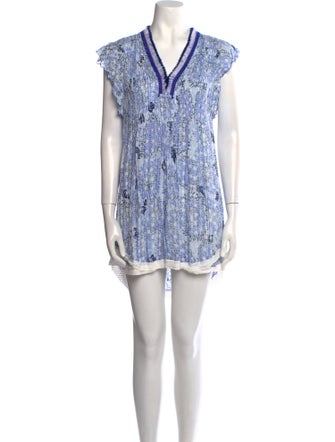 Poupette St Barth V-Neck Mini Dress