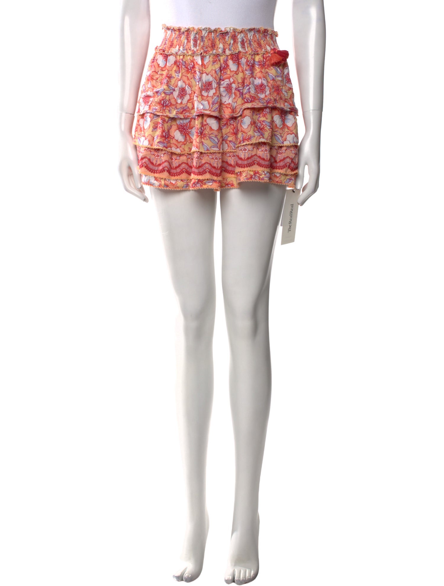 Poupette St Barth Floral Print Mini Skirt