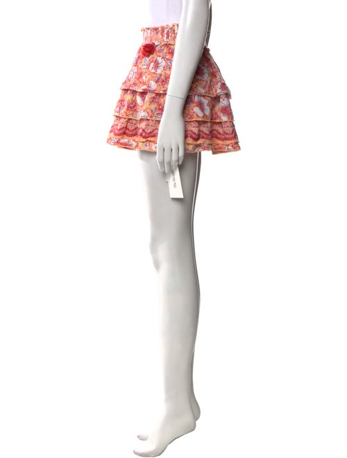 Poupette St Barth Floral Print Mini Skirt