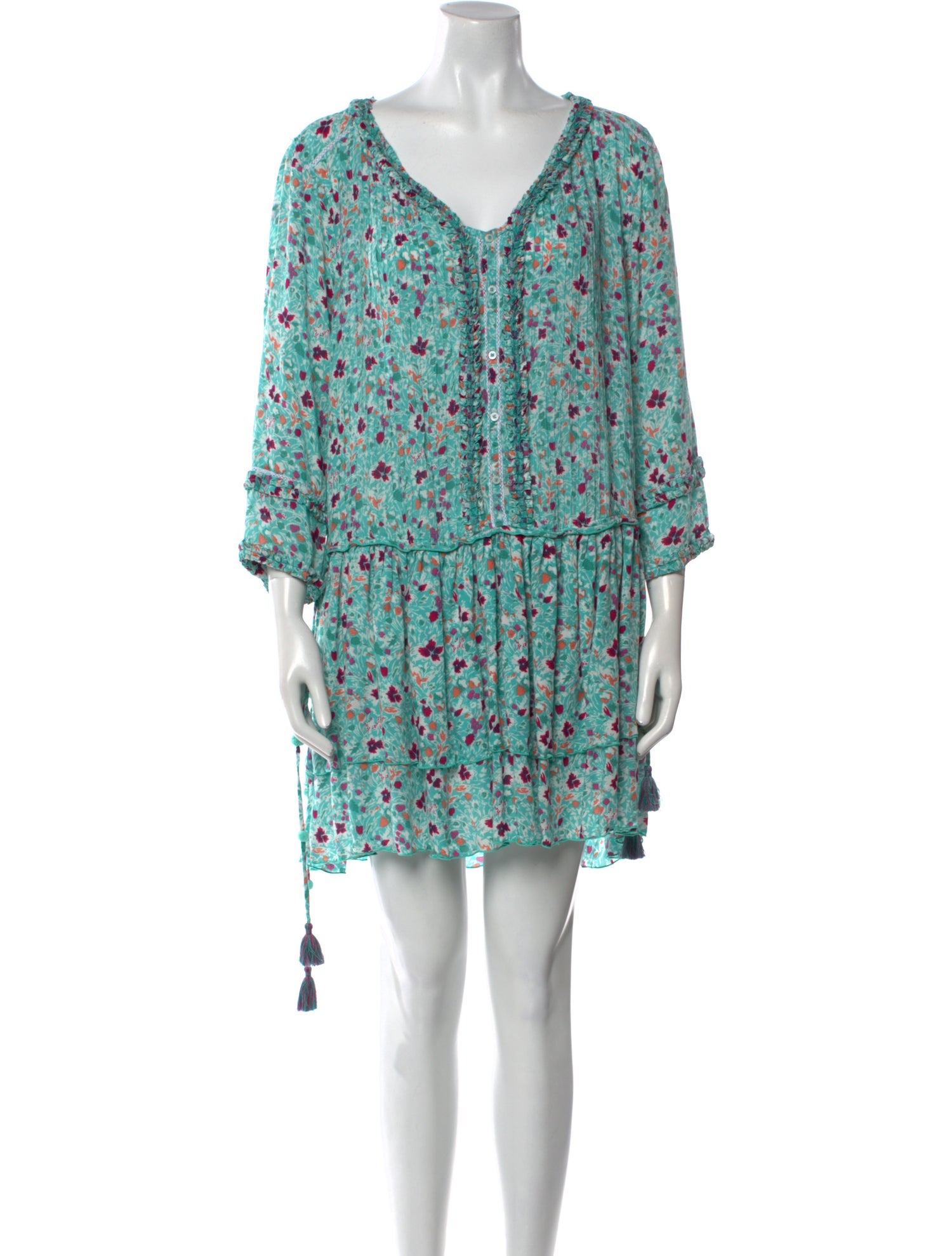 Poupette St Barth Floral Print Mini Dress