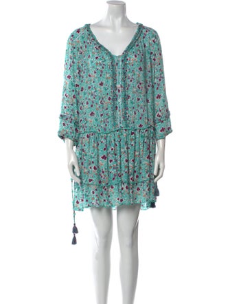 Poupette St Barth Floral Print Mini Dress