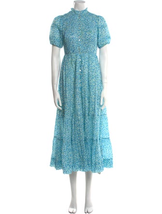 Poupette St Barth Floral Print Long Dress