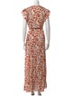 Poupette St Barth Floral Print Midi Length Dress