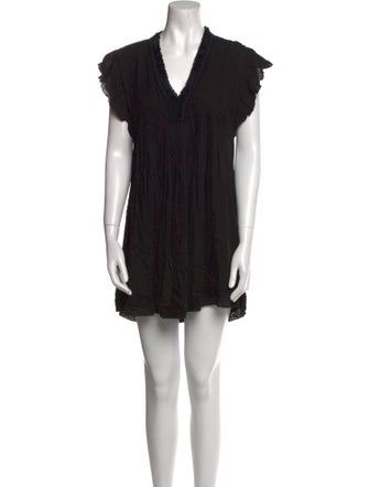 Poupette St Barth V-Neck Mini Dress