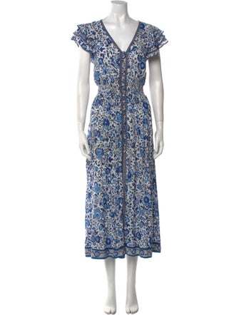 Poupette St Barth Floral Print Long Dress