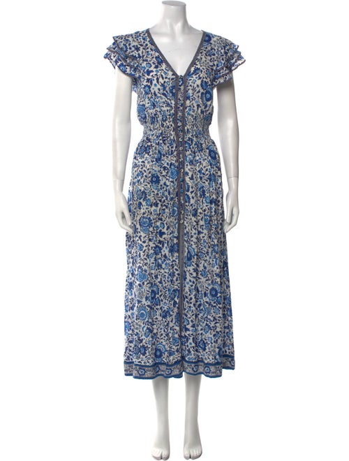Poupette St Barth Floral Print Long Dress