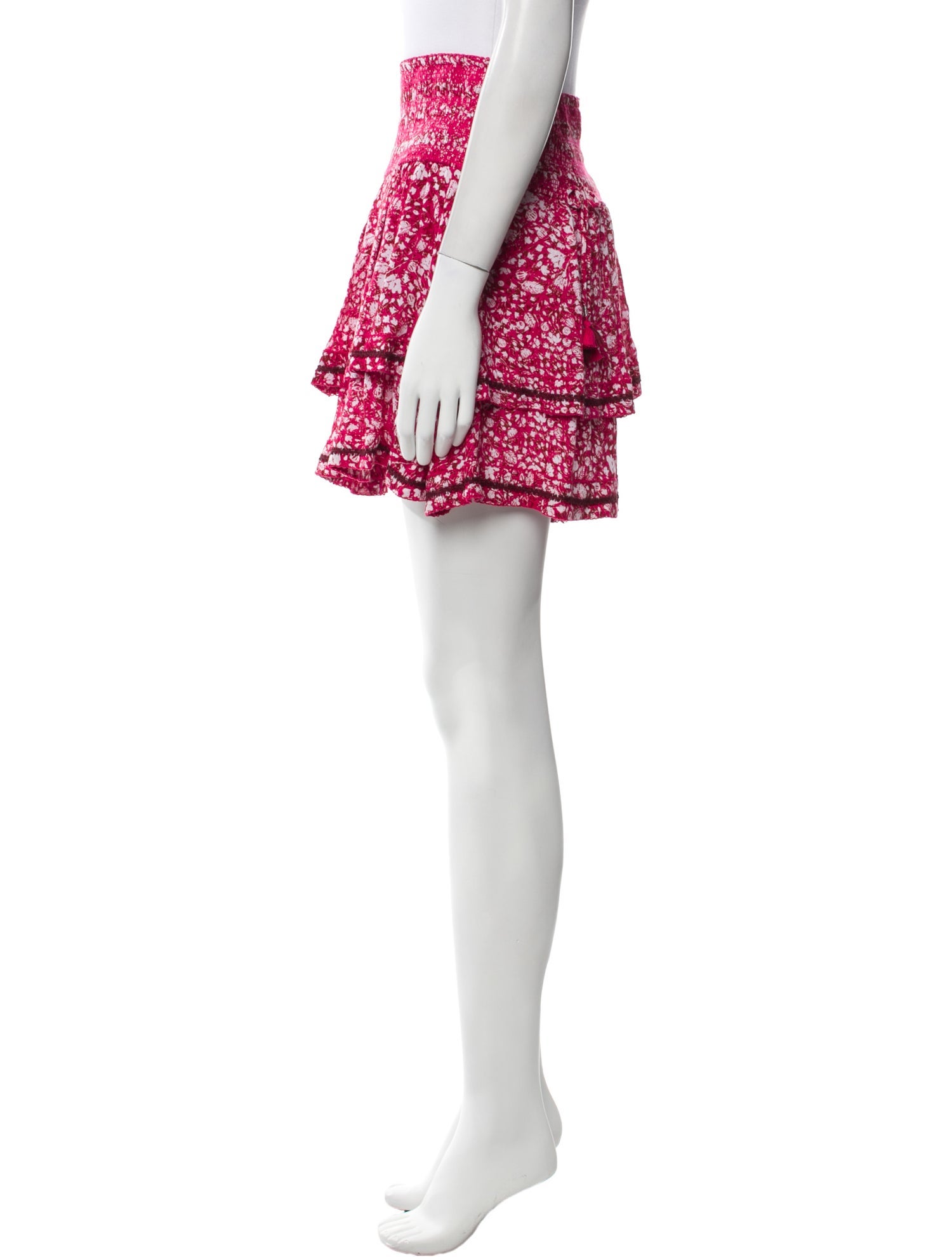 Poupette St Barth Floral Print Mini Skirt