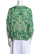 Poupette St Barth Printed V-Neck Blouse
