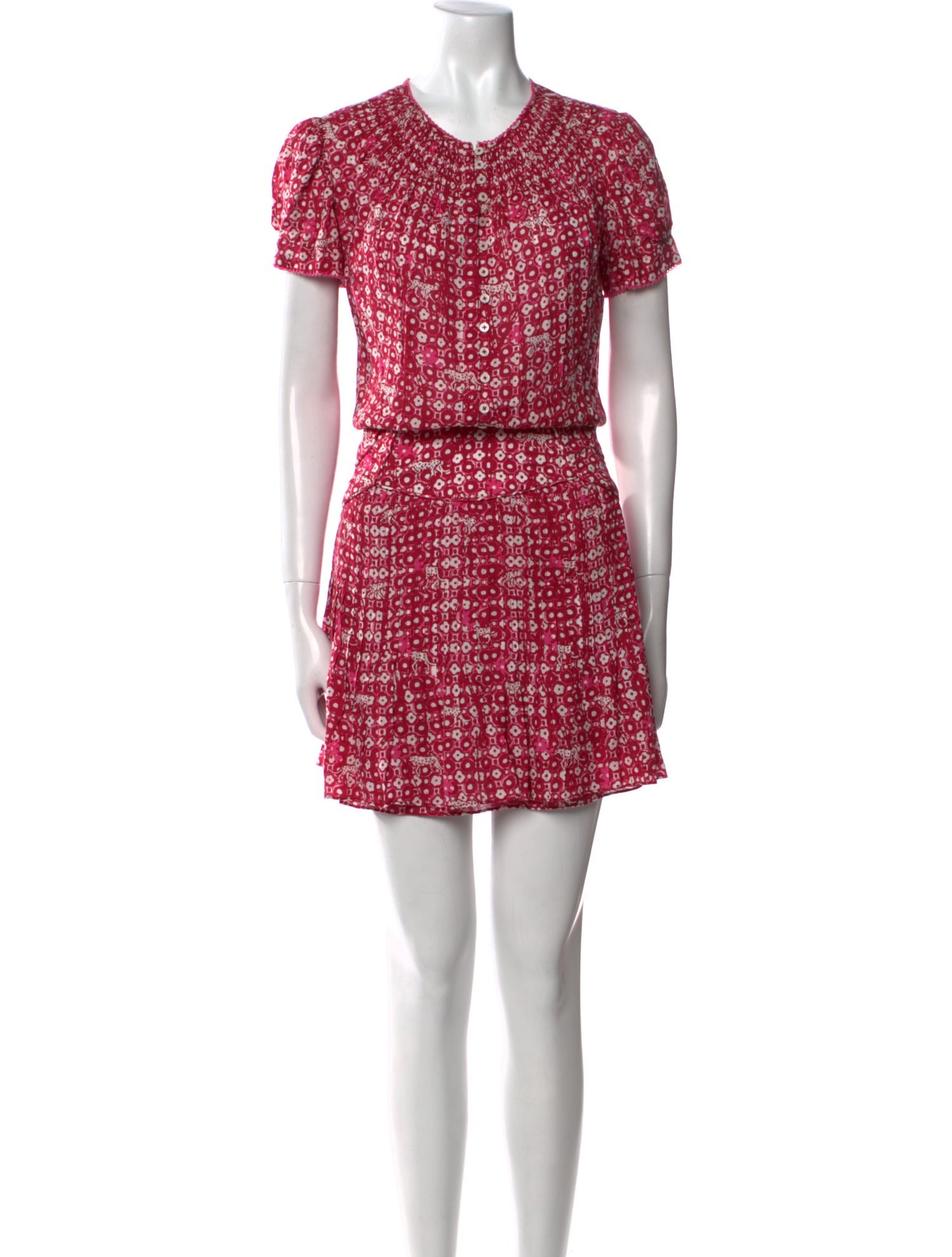 Poupette St Barth Printed Mini Dress