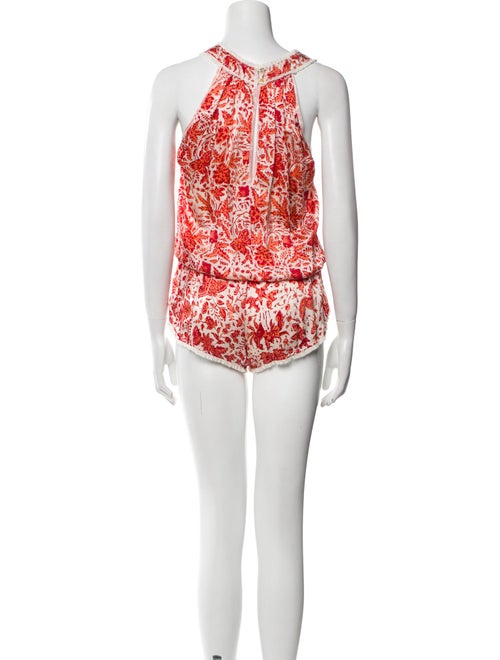 Poupette St Barth Printed V-Neck Romper