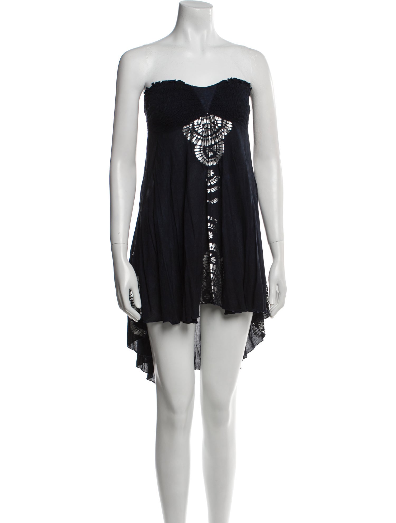 Poupette St Barth Strapless Mini Dress