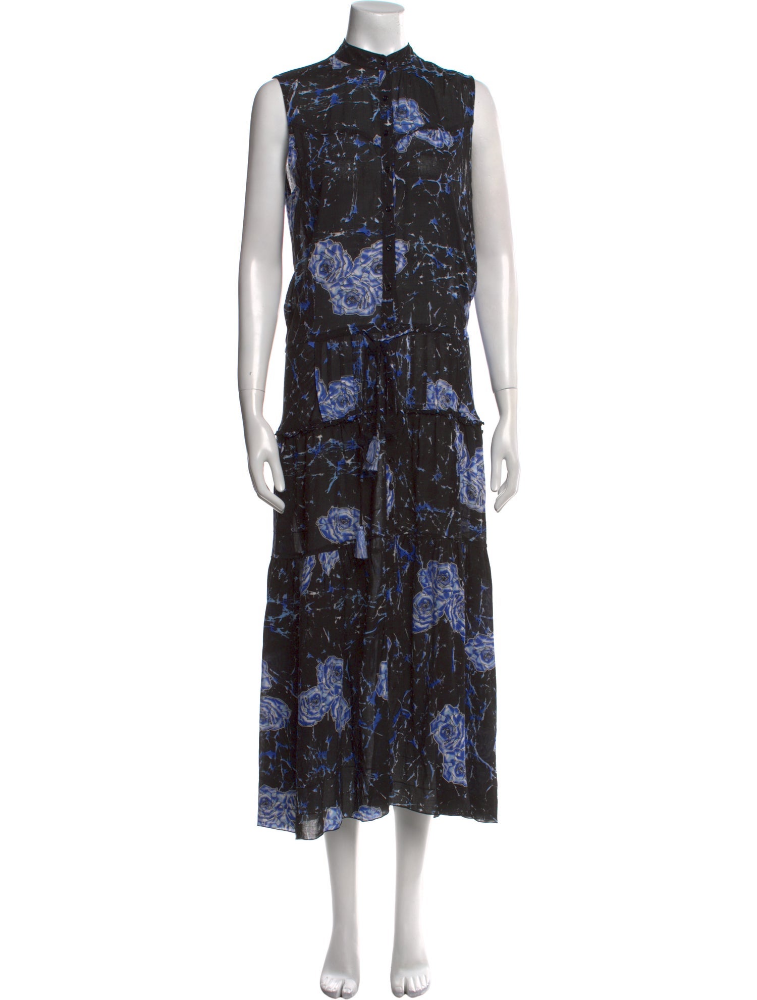Poupette St Barth Printed Long Dress