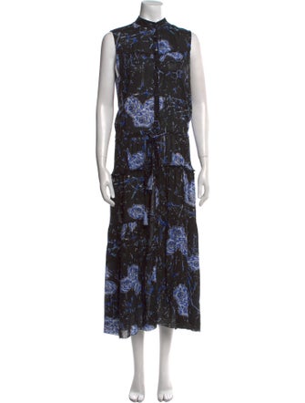 Poupette St Barth Printed Long Dress