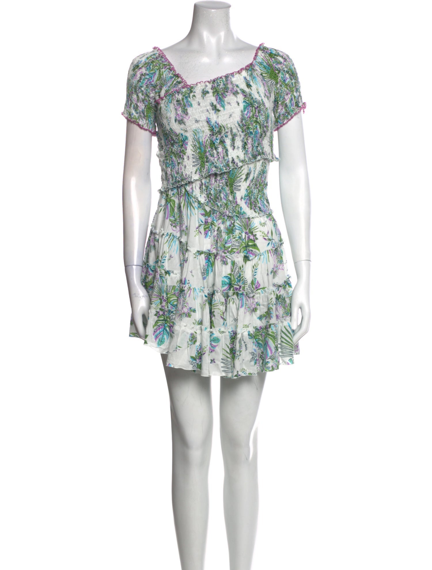 Poupette St Barth Floral Print Mini Dress