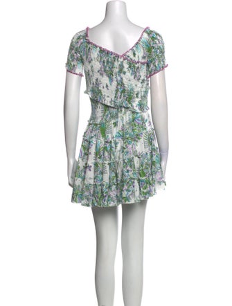 Poupette St Barth Floral Print Mini Dress