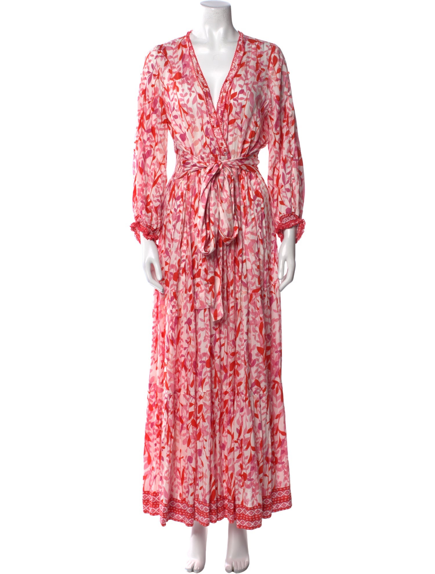 Poupette St Barth Printed Long Dress