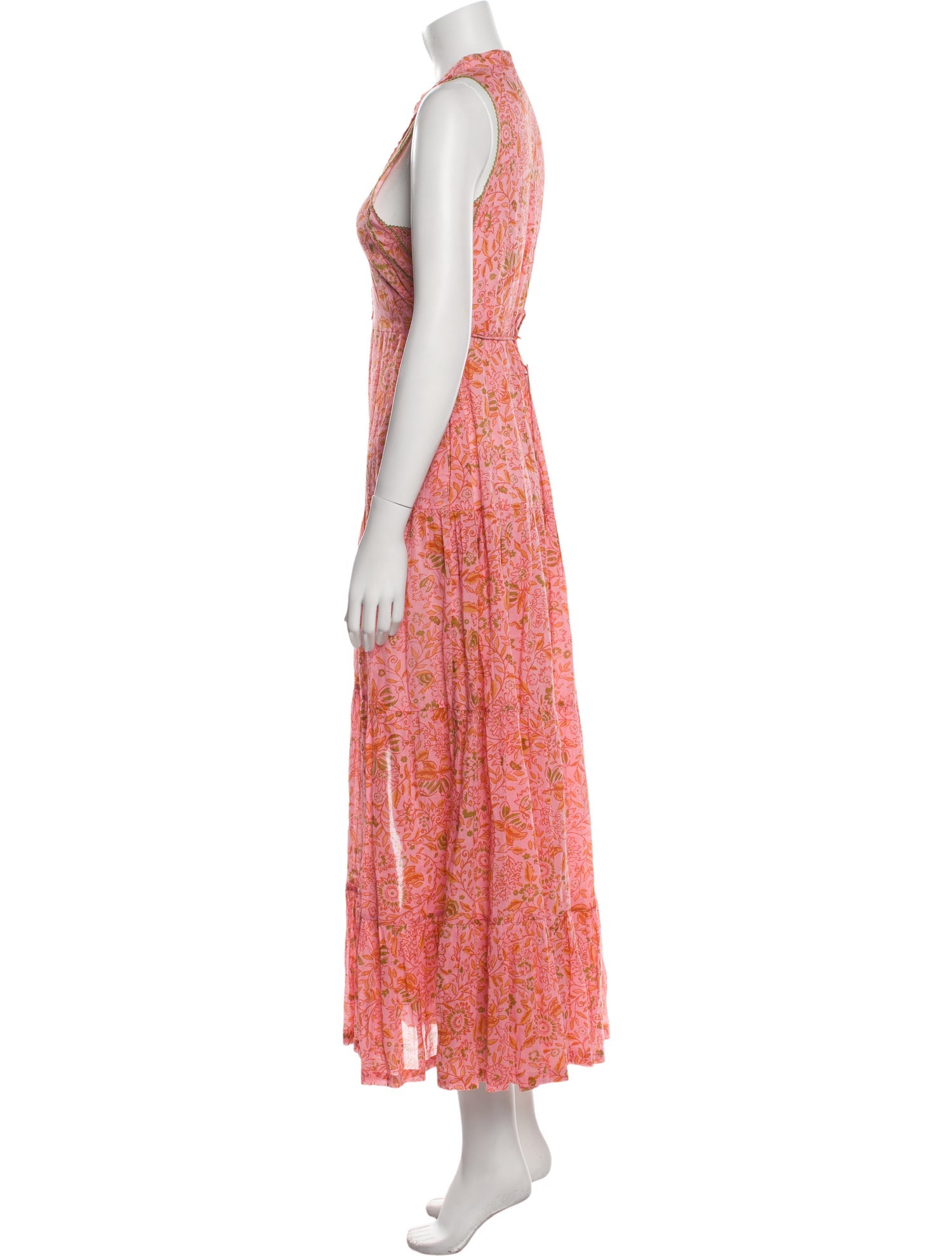 Poupette St Barth Printed Long Dress